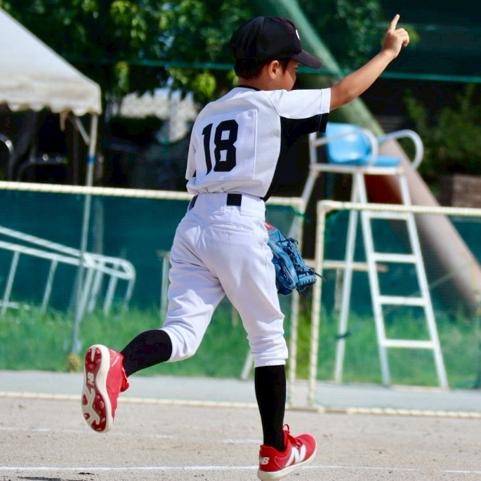 4年生　けいいち（背番号18）